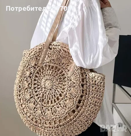 Плетени дамски чанти, снимка 18 - Чанти - 50388038