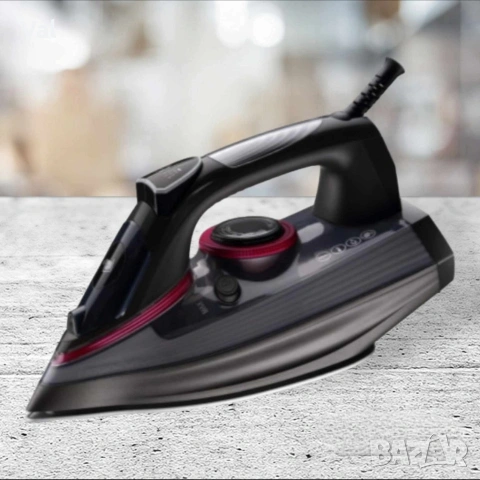 Ютия Voltz, 2600W, 300мл., Черен, 2 ГОДИНИ ГАРАНЦИЯ, снимка 2 - Ютии - 54479351