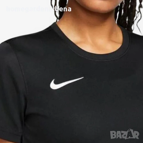 NIKE Park VII Dri-FIT дамска спортна тениска черна фитнес бягане, снимка 3 - Тениски - 54440519