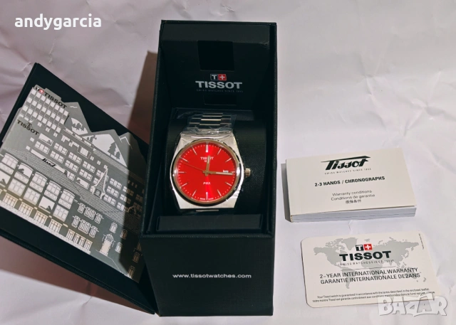 Tissot Prx T137.410.11.421.00 мъжки часовник с дата, чисто нов с кутия книжки, 100% оригинален, снимка 9 - Мъжки - 54866550