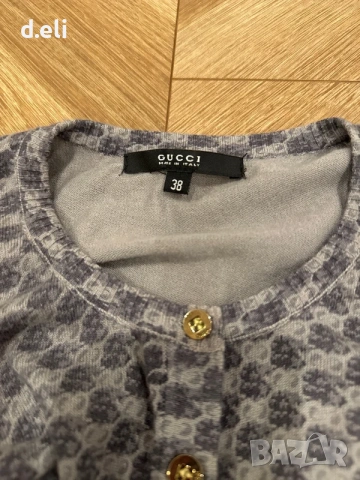 GUCCI Original Size S 100% Кашмир Прекрасна жилетка, снимка 8 - Жилетки - 54962046