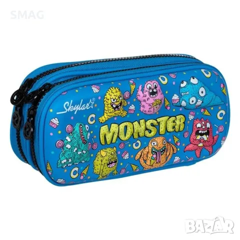 Несесер двоен eva monsters 3d за училище_1214381