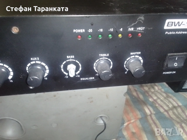 Усилвател за фонова музика за 110 волтови тонколони , снимка 5 - Ресийвъри, усилватели, смесителни пултове - 55284187