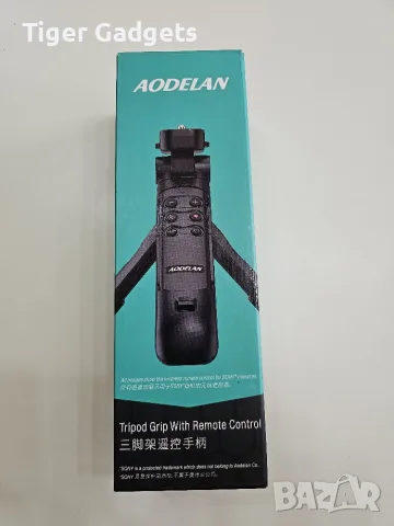 AODELAN безжичен Bluetooth грип и мини статив за Sony ZV-E10, A7, A6600, RX100 VII, снимка 7 - Чанти, стативи, аксесоари - 55310562