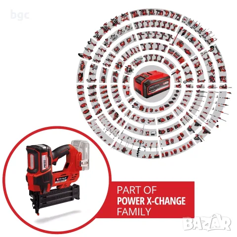 НОВ EINHELL Акумулаторен такер PROFESSIONAL FIXETTO 18/50 N Power X-Change, снимка 2 - Такери - 55633908