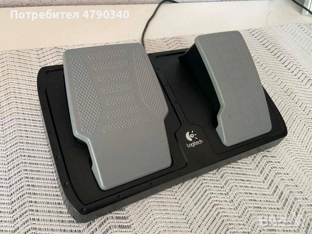 Волан С Педали Logitech Vibration PC, снимка 8 - Джойстици и геймпадове - 54988777
