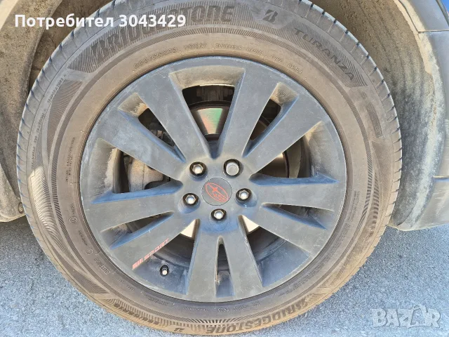 Джанти с гуми за Subaru Tribeca B10 / BRIDGESTONE TURANZA 6, снимка 2 - Гуми и джанти - 55427394