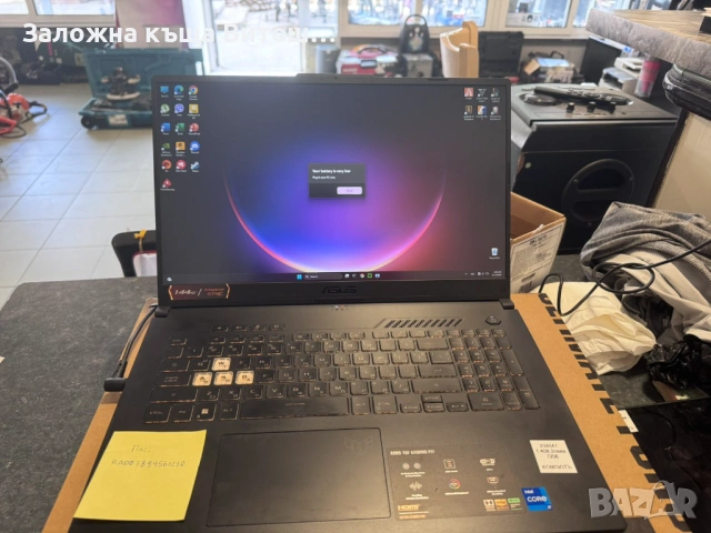 Лаптоп ASUS TUF Gaming F17, снимка 8 - Лаптопи за дома - 54523737