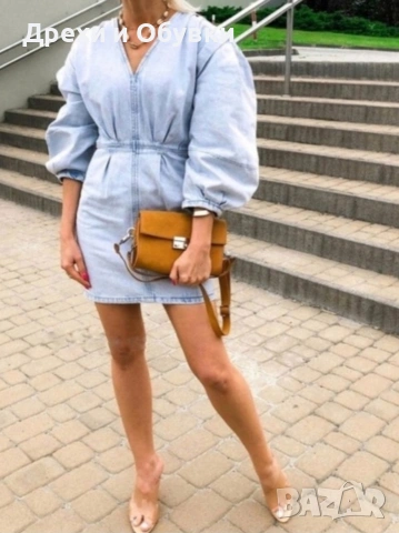 Дънкова рокля Zara , снимка 16 - Рокли - 54096591