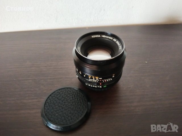 Обектив KONICA NEXANON AR 50mm F1.7 Japan, снимка 5 - Обективи и филтри - 54541864