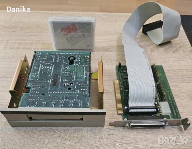 Colorado Jumbo 250 MB Tape drive за архивиране на данни с ISA контролер, кабели и касета, снимка 4 - Други - 54988526