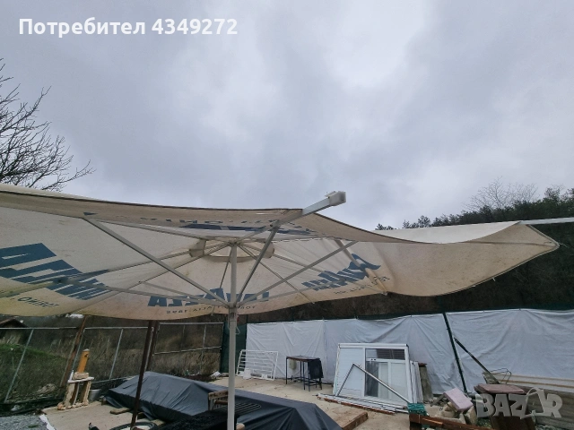 продавам чадър 3 на 3 метра, снимка 3 - Градински мебели, декорация  - 54020507