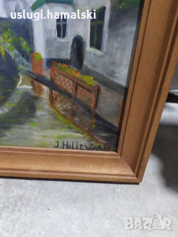 Картина живопис платно/масло, снимка 2 - Антикварни и старинни предмети - 54050136