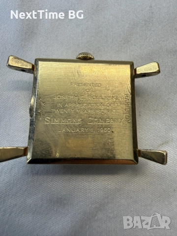 Златен часовник Hamilton 14k (585) 1960 г. много запазен , снимка 9 - Мъжки - 55414172