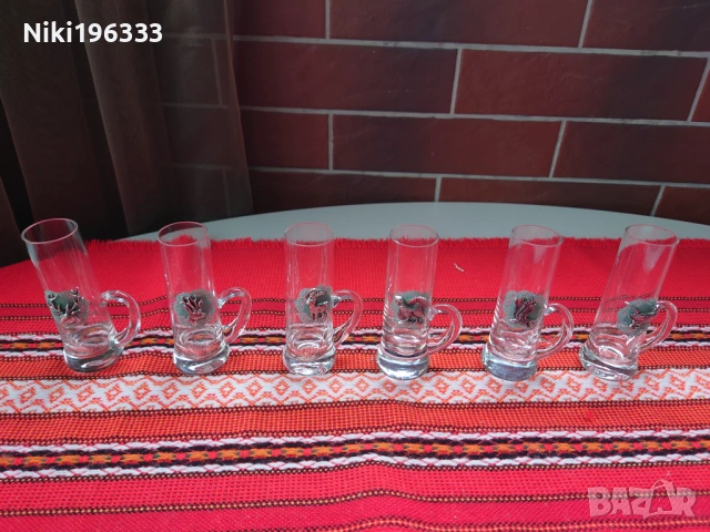 Луксозен немски комплект чаши за шнапс/ликьор - 6 бр., снимка 8 - Сервизи - 54007591