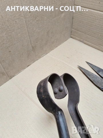 Комплект Соц Стари Ръчно Ковани Овчарски Ножици За Подстригване На Вълна. НОМЕР 80., снимка 6 - Антикварни и старинни предмети - 54010443