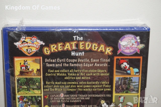 Чисто Нова Оригинална Запечатана Игра за PS2 Animaniacs The Great Edgar Hunt, снимка 6 - Игри за PlayStation - 54099616