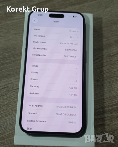 Apple iPhone 15 Pro Max 1TB, снимка 6 - Apple iPhone - 54062996