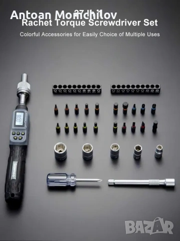 Динамометрична отвертка GROWNEER Digital Torque Set, снимка 6 - Отвертки - 54827741