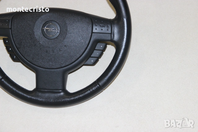 Мулттифункционален кожен волан Opel Meriva A (2003-2010г.) Opel Corsa C (2000-2006г.), снимка 2 - Части - 55182084