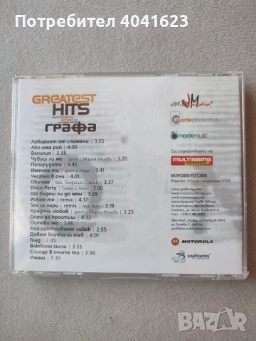 Графа - "Greatest Hits" (2008), снимка 2 - CD дискове - 54848063