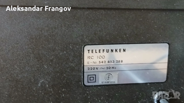 TELEFUNKEN RR 100 & TELEFUNKEN RC 100 , снимка 10 - Декове - 55013921
