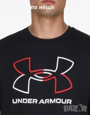 UNDER ARMOUR Gl Foundation Update Ss Tee Black Мъжка Тениска👕Мъжка Блуза С Къс Ръкав Код P2827, снимка 3 - Тениски - 55320087