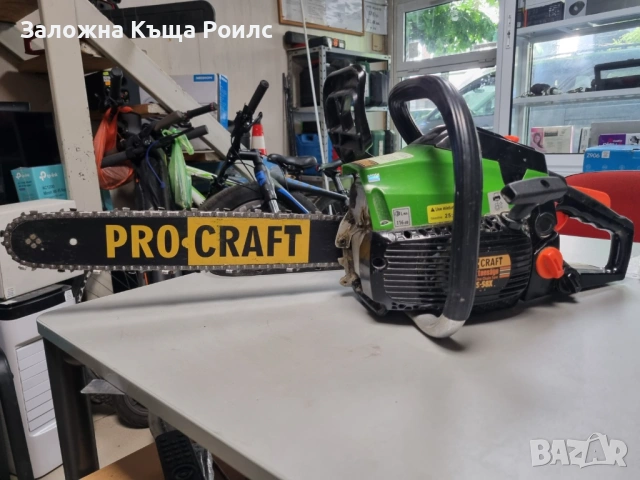 Бензинова резачка PROCRAFT GS-58X, 2.7 к.с., с 2 шини 35/40 см