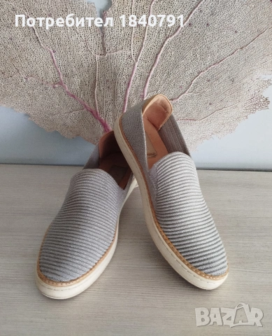 UGG плетени сребристи летни обувки – тип платненки, № 40
