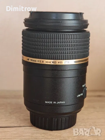 обектив Tamron AF 90 mm macro 2.8 Nikon , снимка 5 - Обективи и филтри - 54618717