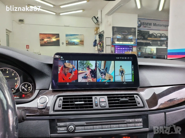 Навигация с ANDROID 14 8GB RAM 128GB HDD BMW F10 F11 БМВ Ф10 Ф11 CIC NBT + Apple Carplay, снимка 5 - Аксесоари и консумативи - 36123388
