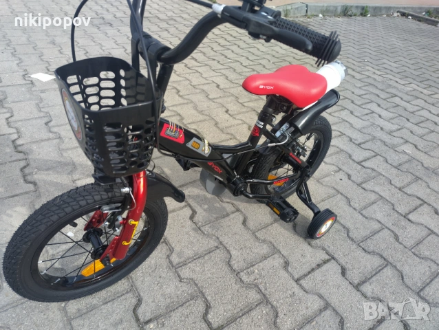 X Детски велосипед 14" ROBO черен, снимка 10 - Велосипеди - 54395057