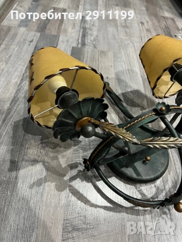 Аплик / лампа за стена, снимка 8 - Антикварни и старинни предмети - 54281764