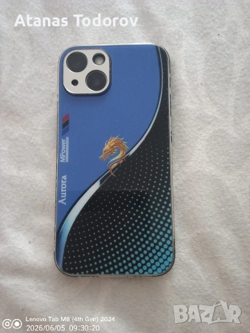 Айфон 14,памет 256 GB ,светлосин,без забележки с кутия и кабел.