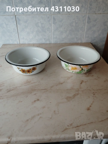 Нови емайлирани купи от 80-те години, снимка 4 - Съдове за готвене - 54203424