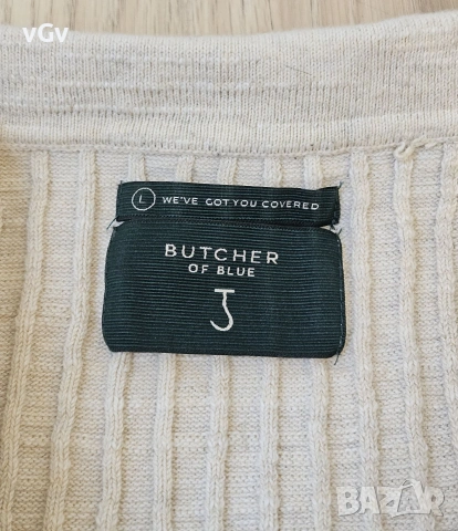 Мъжка тениска Butcher of Blue Knit Polo - L, снимка 4 - Тениски - 55081126