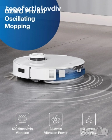 Прахосмукачка робот ECOVACS DEEBOT T10+,Гаранция и БЕЗПЛАТНА доставка до офис на ЕКОНТ, снимка 7 - Прахосмукачки - 55144345