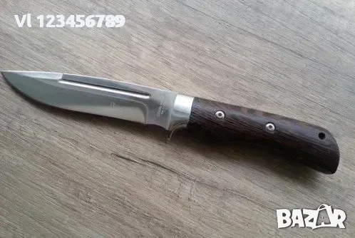 Ловен нож - Вълк/Волк-Руски, 140х270,сталь 65х13 