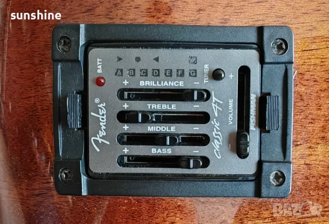 Fender CD140SCE Nat + Fender Fishman Classic 4T акустична китарас предусилвател и тунер, снимка 3 - Китари - 55380758