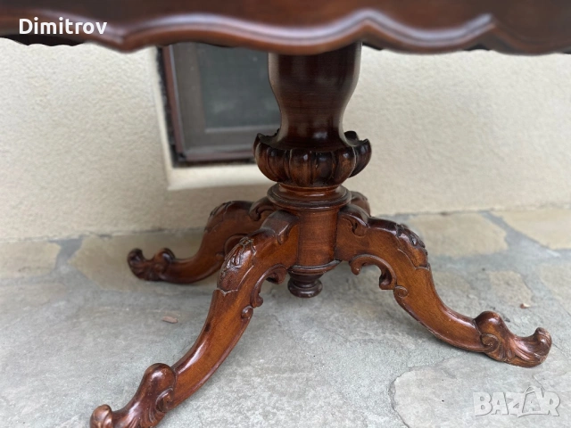 Винтидж холна маса в бароков стил, снимка 10 - Маси - 53958779