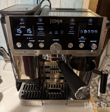 Комбинирана Кафемашина 3-в-1 Ninja Luxe Café Pro ES701EU Кафеавтомат (Еспресо, Филтър, Cold Brew), снимка 8 - Кафемашини - 55235991