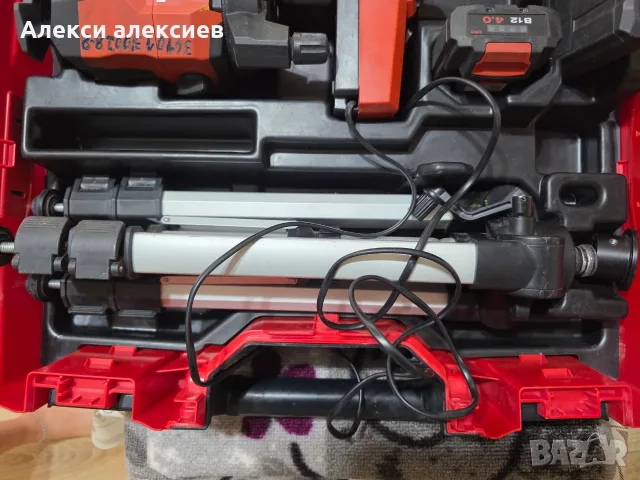 Професионален мултилинеен лазер Hilti PM 40-MG (Зелен лъч) + Статив PMA 20 и Батерия, снимка 6 - Измервателни инструменти - 55667773
