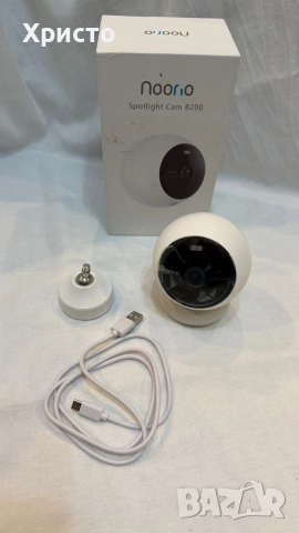 Камера Noorio B200 като ново, 1080p Full HD, 8GB памет, магнитно закрепване, AI детекция, снимка 2 - IP камери - 54799972