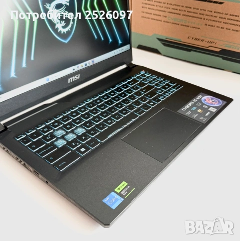 MSI Cyborg 15/144Hz/i5-13420H/RTX 4060/16GB 5200Hz/512GB NVMe, снимка 6 - Лаптопи за игри - 54166642