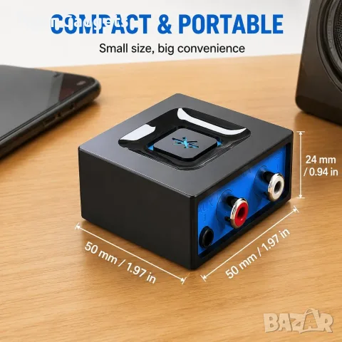Esinkin W29-US Bluetooth аудио приемник за стерео уредби и активни тонколони, снимка 6 - Ресийвъри, усилватели, смесителни пултове - 55405166