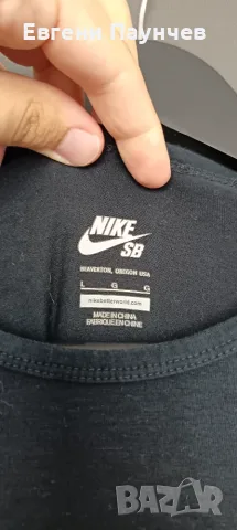 Nike SB мъжка фланелка с дълъг ръкав размер L в черен цвят , снимка 5 - Блузи - 55407283
