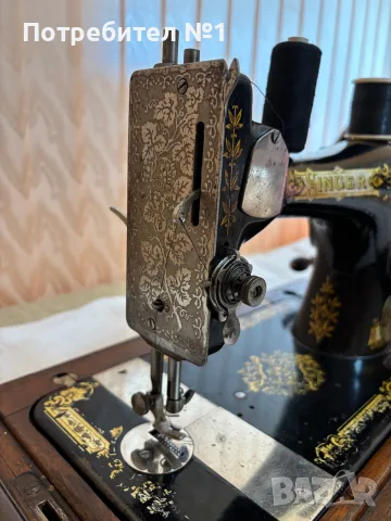 Колекционерски Сингер / Singer 28K от 1906 г. – Оригинален Викториански декор, снимка 6 - Антикварни и старинни предмети - 55677495