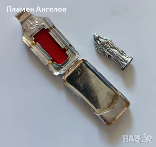 Старинен католически джобен параклис/медальон с Богородица. , снимка 3 - Антикварни и старинни предмети - 55685108