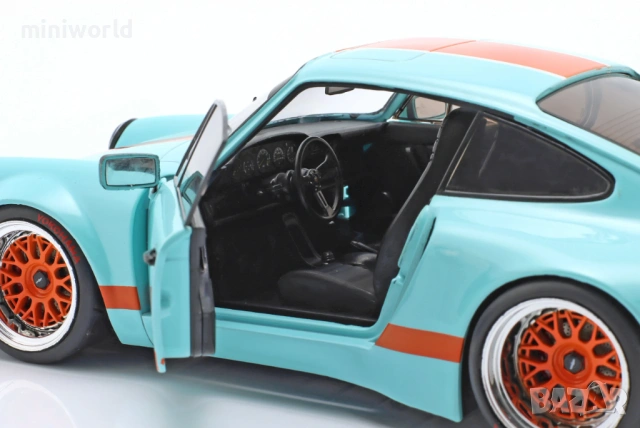 PORSCHE 911 KS-R by Khyzyl Saleem Blue Racer 2026 - мащаб 1:18 на Solido моделът е нов в кутия, снимка 4 - Колекции - 54709023
