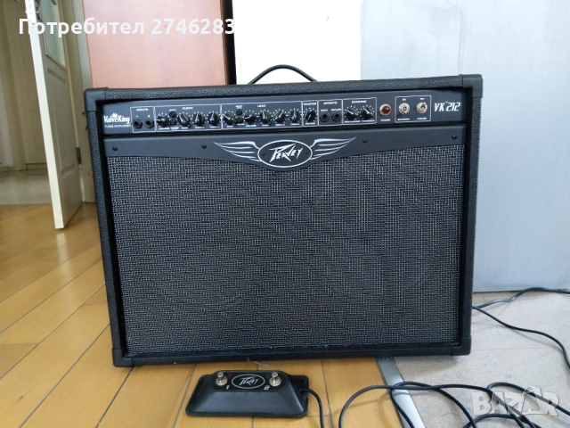 Лампово комбо Peavey ValveKing 212 (100W) + Оригинален фуутсуич Peavey (2 бутона)